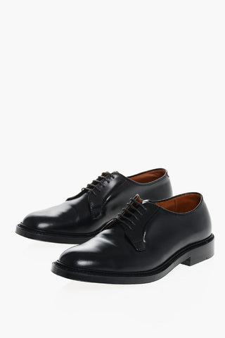 Scarpe Derby In Pelle Spazzolata