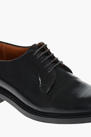 Scarpe Derby In Pelle Spazzolata
