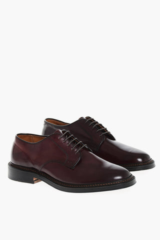 Brushed Leather Derby Shoes
