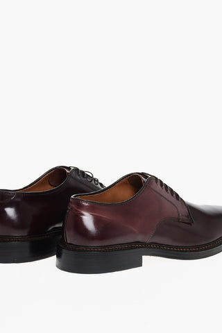 Brushed Leather Derby Shoes