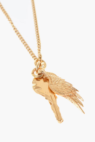 Golden Effect Silver Necklace with Pendant