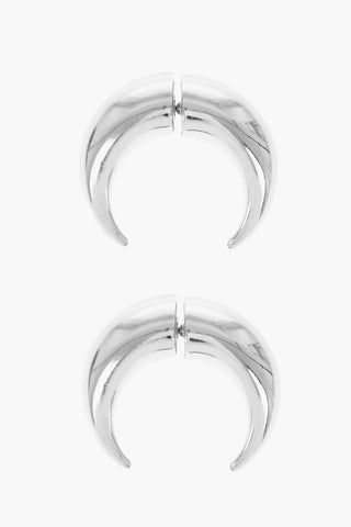 Orecchini Ecarteur Moon Effetto Argentato