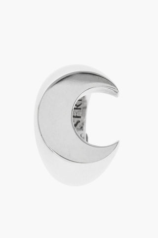 Anello in Ottone Effetto Argentato con Logo
