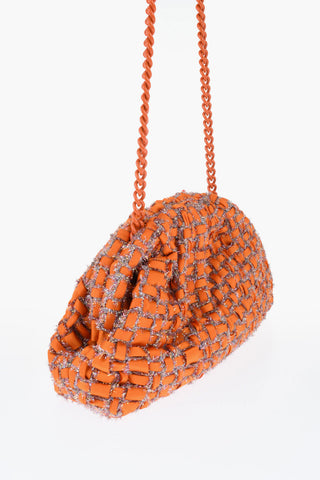 Fabric and Lurex RABBIT GAME Clutch