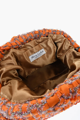 Fabric and Lurex RABBIT GAME Clutch
