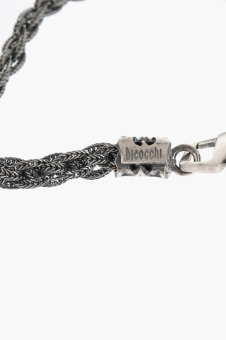 Bracciale In Argento con Maglia Intrecciata