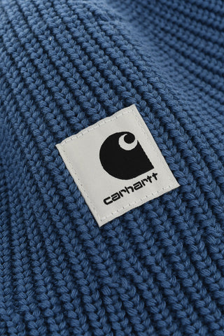 Solid Color Knitted PALOMA Bucket Hat with Contrasting Logo Patch