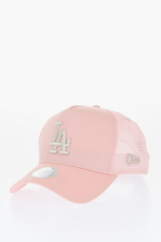 Solid Color TRUCKER LOS ANGELES Cap with Lurex Detail