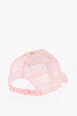 Solid Color TRUCKER LOS ANGELES Cap with Lurex Detail