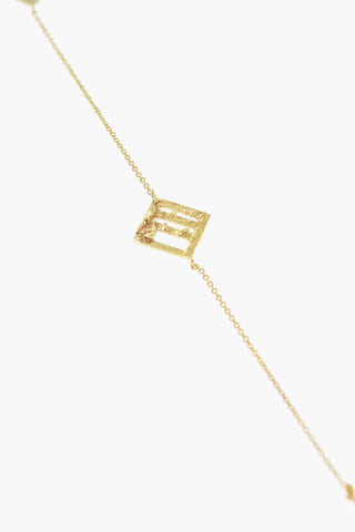 KHAITE 24K Gold-Coated Silver Lariat Necklace