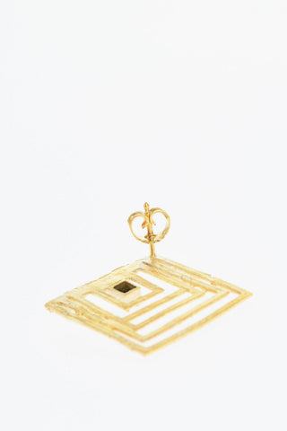 KHAITE Ohrringe II POST SMALL aus 24K-vergoldetem Silber