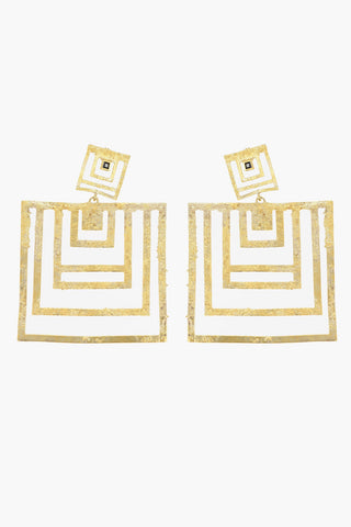KHAITE 24K Gold-Coated Silver Drop Earrings