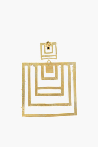 KHAITE 24K Gold-Coated Silver Drop Earrings