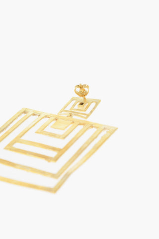 KHAITE 24K Gold-Coated Silver Drop Earrings