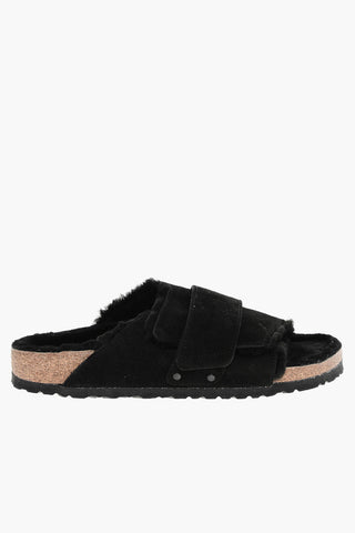 Suede KYOTO SHEARLING Sandals with Real Fur Inner