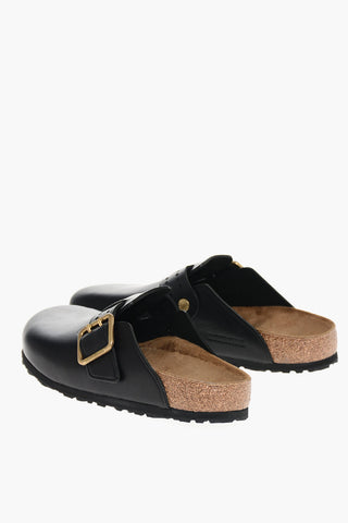 Leather BOSTON BOLD GAP Sabot with Golden Buckle