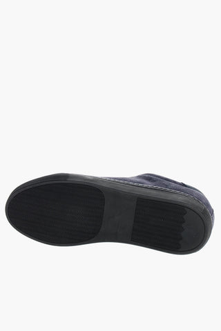 ID Suede Low-Top Sneakers with Ton on Tone Laces