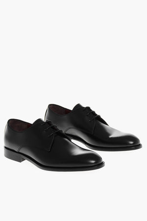 Brushed Leather Derby Shoes