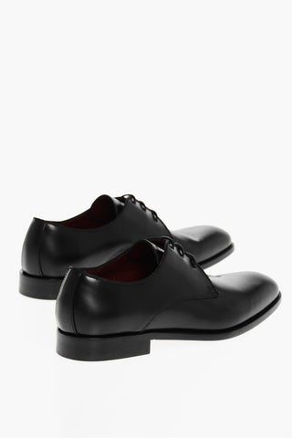 Brushed Leather Derby Shoes