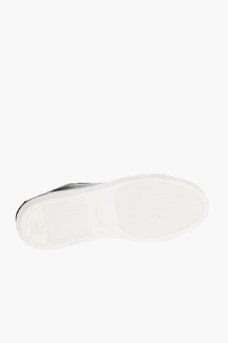 Hammered Leather Low-Top Sneakers