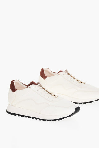 Sneakers Low-Top In Pelle Martellata