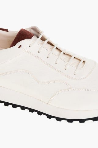 Sneakers Low-Top In Pelle Martellata