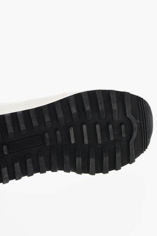 Sneakers Low-Top In Pelle Martellata
