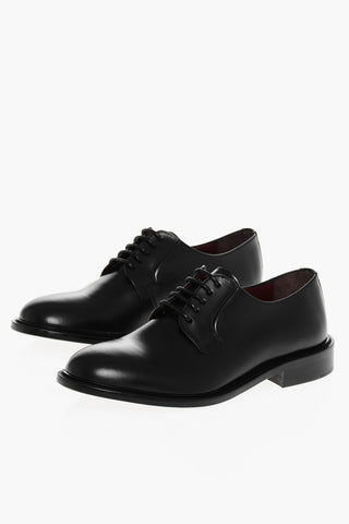 Brushed Leather Derby Shoes