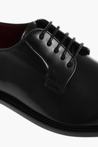 Brushed Leather Derby Shoes