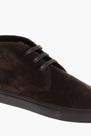 Suede Desert Boots With Rubber Sole