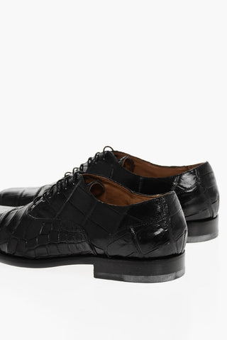 Crocodile Skin Oxford Shoes