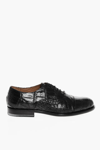 Crocodile Skin Oxford Shoes