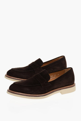 Suede Leather Penny Loafers