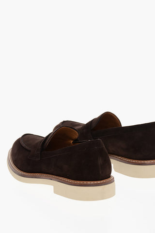 Suede Leather Penny Loafers