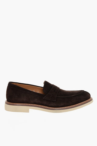 Suede Leather Penny Loafers