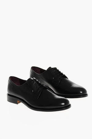 Brushed Leather Derby Shoes
