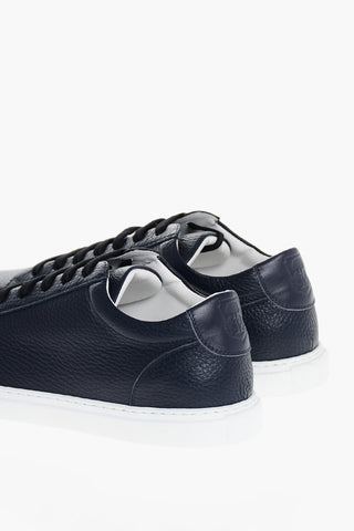 Sneakers Low-Top In Pelle Martellata