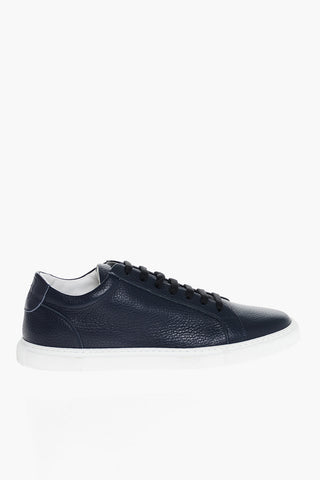 Sneakers Low-Top In Pelle Martellata
