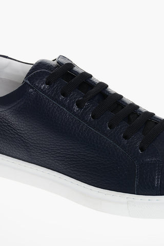 Sneakers Low-Top In Pelle Martellata