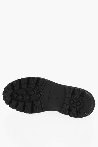 Leather Penny Loafers With Tank Sole