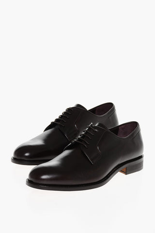 Brushed Leather Derby Shoes