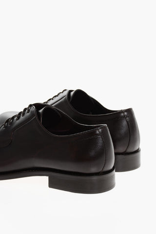 Brushed Leather Derby Shoes