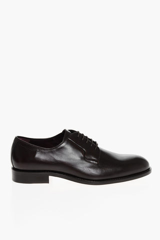 Brushed Leather Derby Shoes