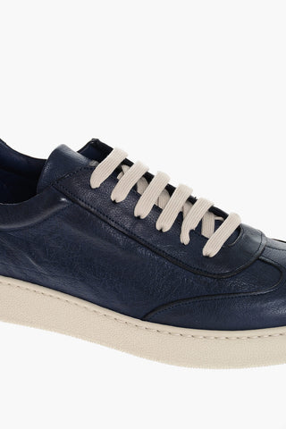 Sneakers Low-Top In Pelle Martellata