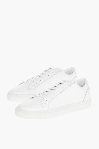 Sneakers Low-Top In Pelle Martellata