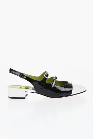 Mary Jane-Pumps aus Lackleder mit Doppel-Schnalle