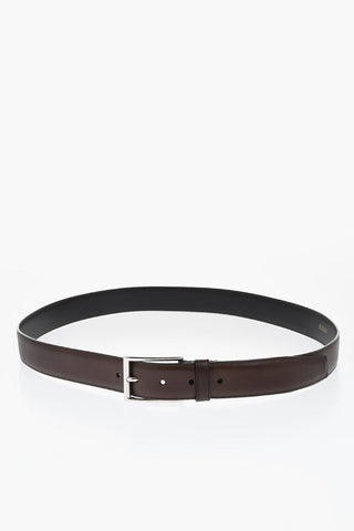 Solid Color Leather NEVADA Belt 30mm