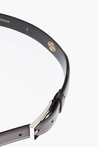 Solid Color Leather NEVADA Belt 30mm