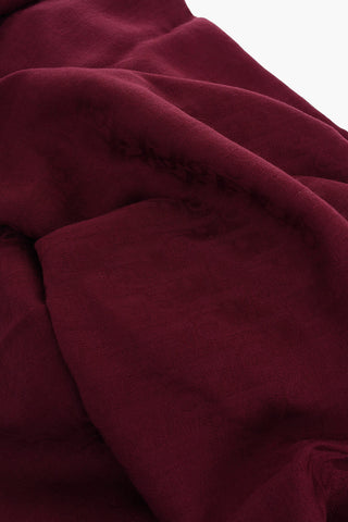 Wool and Silk Scarf With Fringes