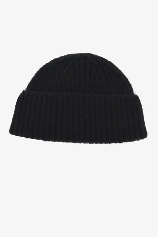 Beanie a Coste con Dettaglio Efetto Argentato